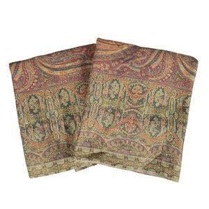 Ralph Lauren Barrington King Pillowcase Set Paisley Cotton AS-IS